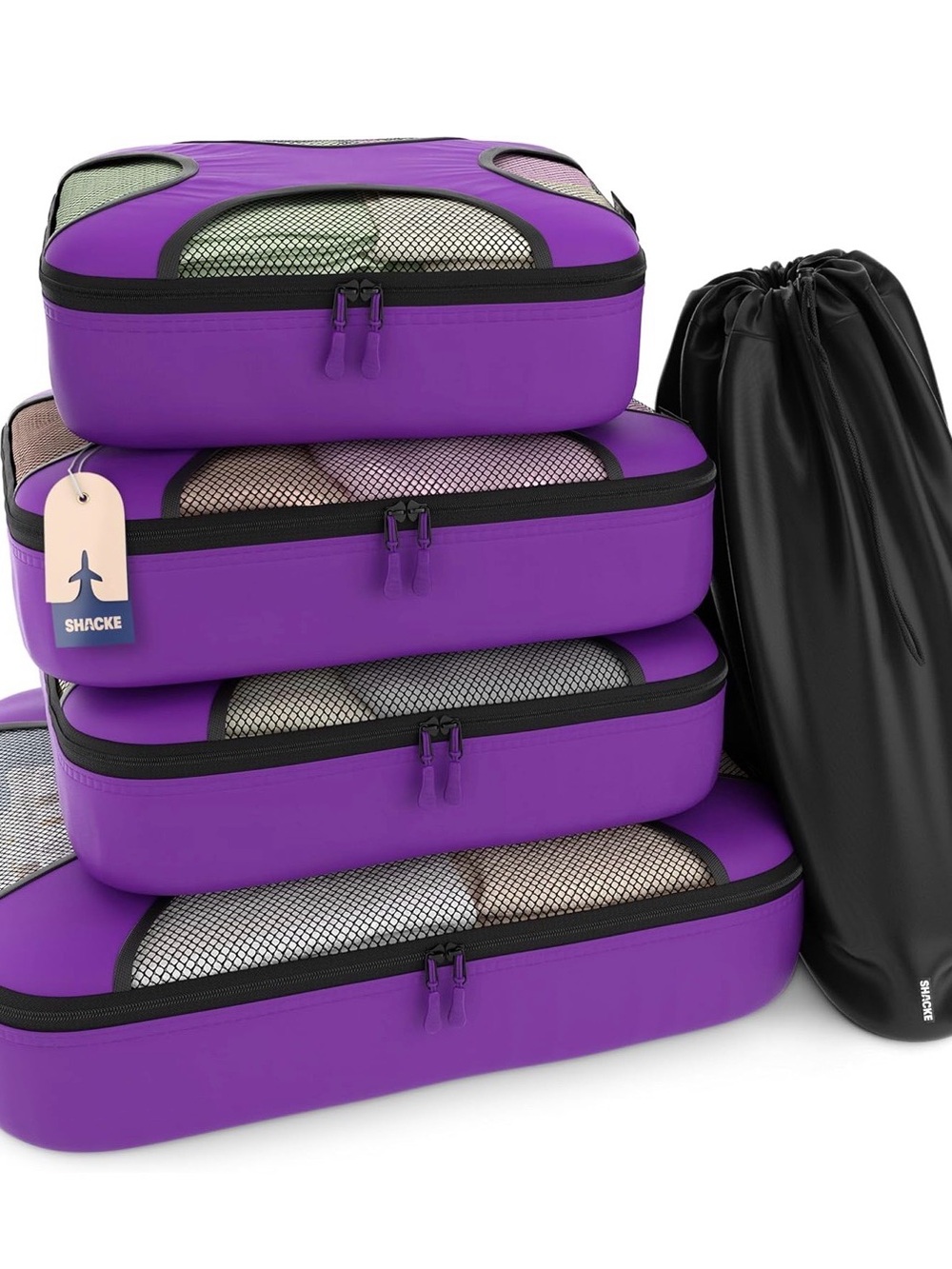 4 Packing cubes and laundry bag - BNWT